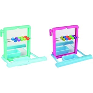 juguete perico, espejo con pie