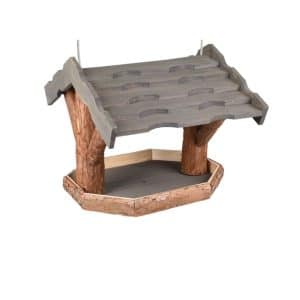 alimentador de pÁjaros bora gris casa