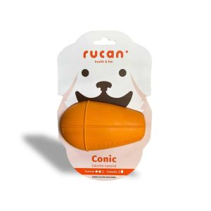 rucan juguete cono pequeÑo naranja dureza media