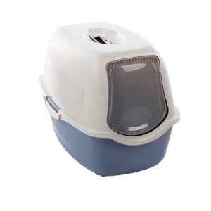 bandeja tapada para gato lexie azul