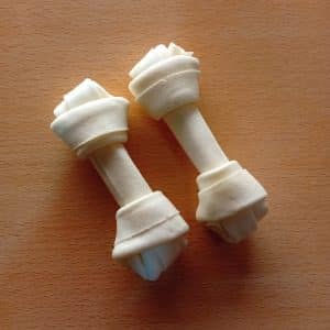 hueso anudado 10cm color blanco