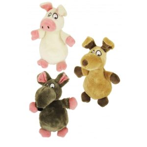peluches raton , perro y cerdo