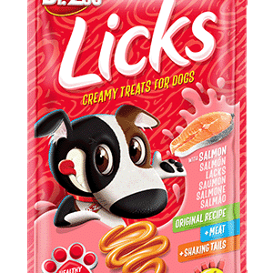 licks snack cremoso para perro salmÓn 4x15 gr