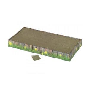 rascador de carton grande, 48 x 25 x 5 cm