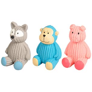 Cerdo, oso y gorila de látex 12cm