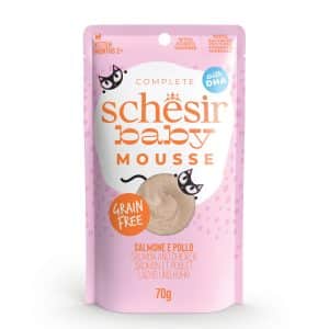 SCHESIR POUCH BABY MOUSSE SALMÓN CON POLLO