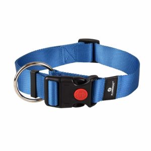 Collar Ziggi 40 mm azul marino ( talla XL )