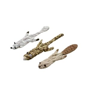 Juego de peluches castor , leopardo y mapache