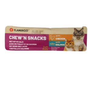 CHEW´N SNACKS POLLO Y SALMÓN 10 G