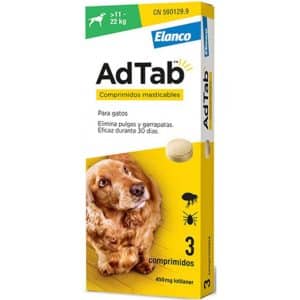 AdTab Comprimido Masticable Antiparasitario 11-22 kg 3 comprimidos