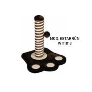 Rascador sisal con base redonda y cilindro con bola